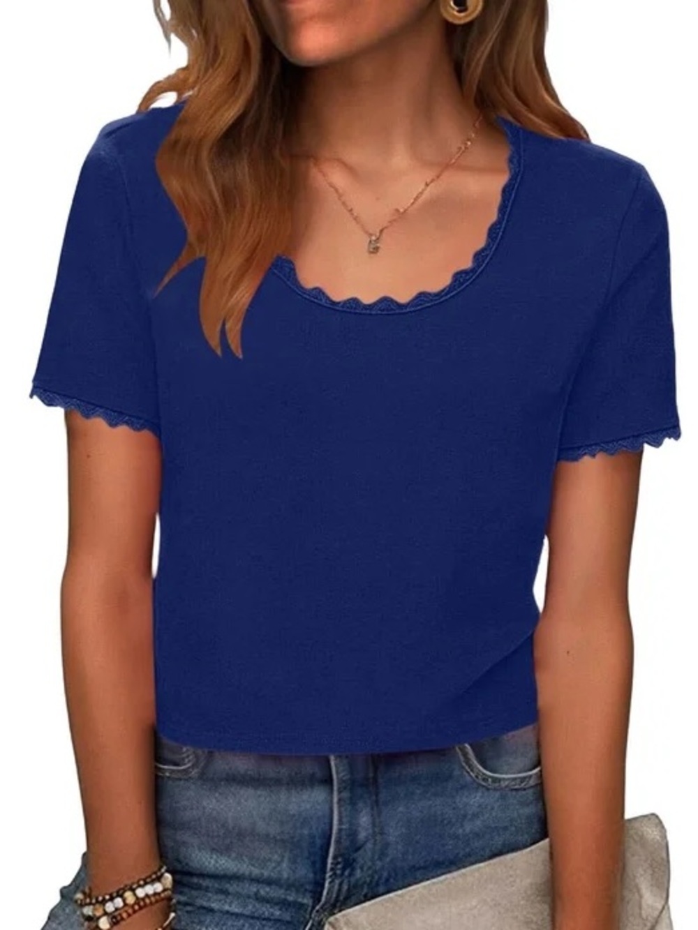 ⭐️ 5 for 20$! ⭐️ Attitudes by Jay Manuel Blue Scalloped Edge